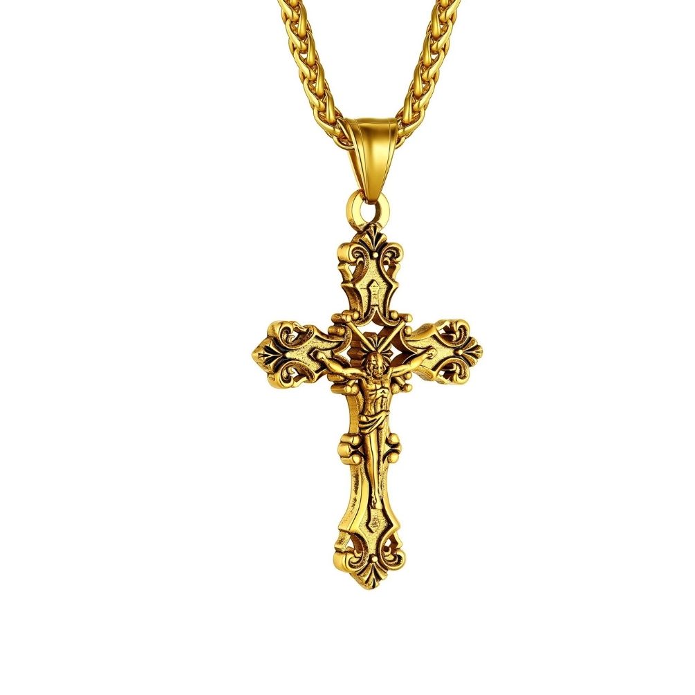 Jesus Crucifix Prayer Necklace