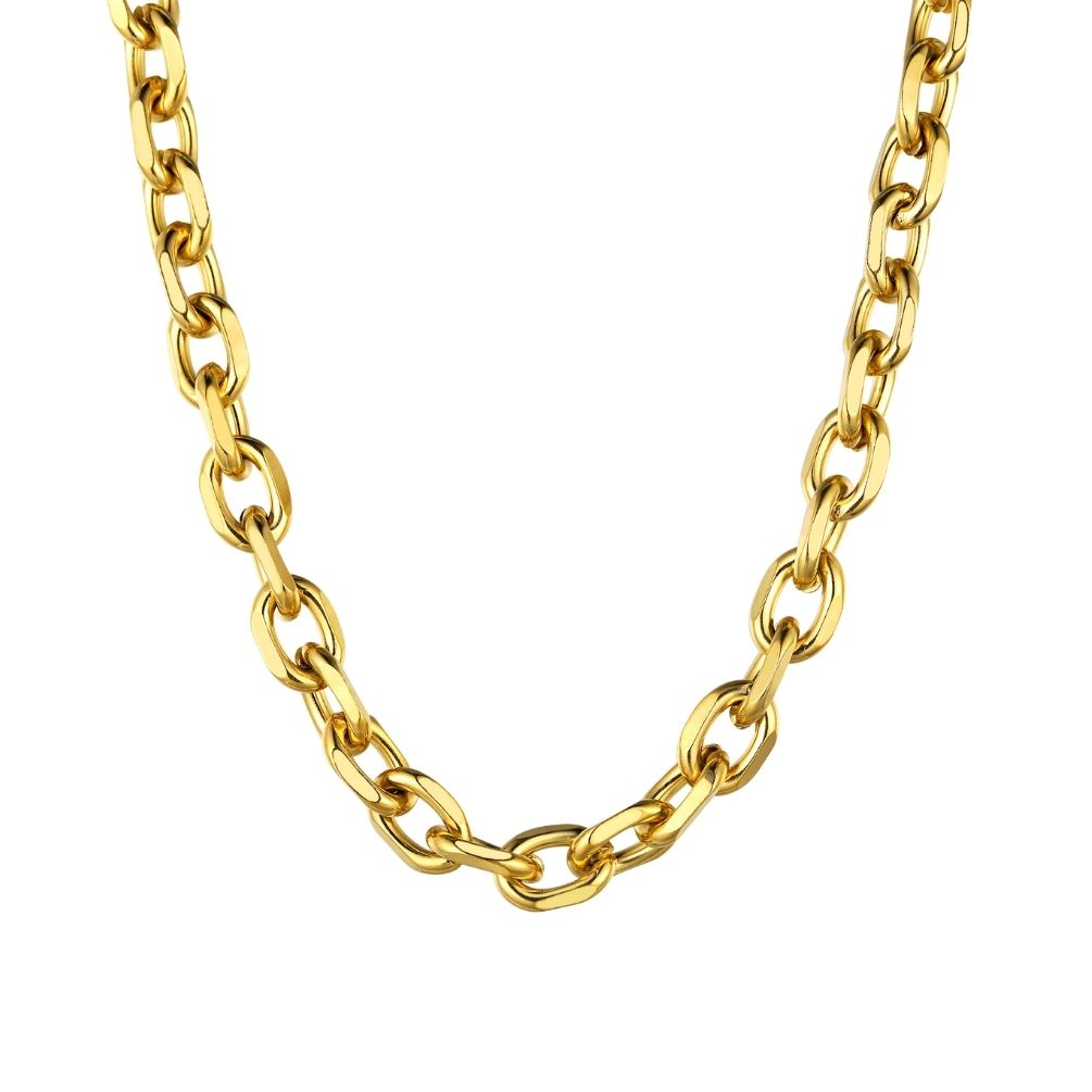 Cable Link Chain 316L Steel Natural 22"