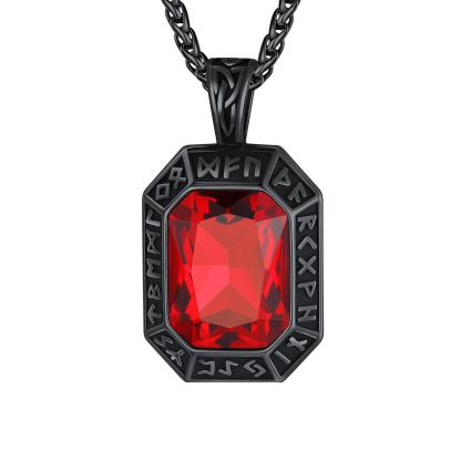 Red Gemstone Onyx Necklace