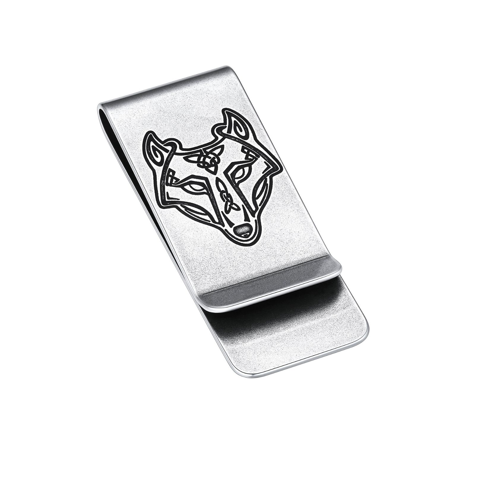 Men's Wolf Money Clip