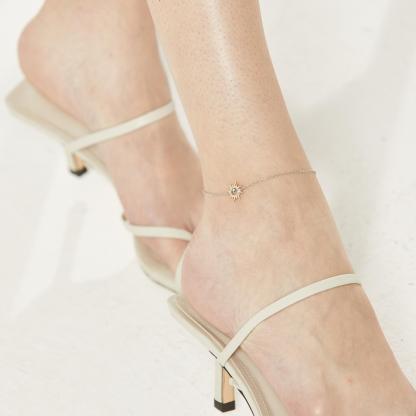 S925 Summer Sun Beach Anklet