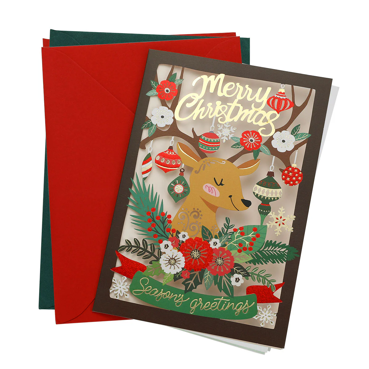 Greeting Card Xmas Card-Reindeer