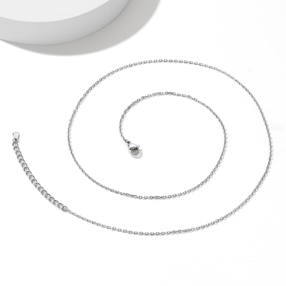 1.4mm Dainty Stainless Steel Rolo Chain Necklace, Stainless Steel-03