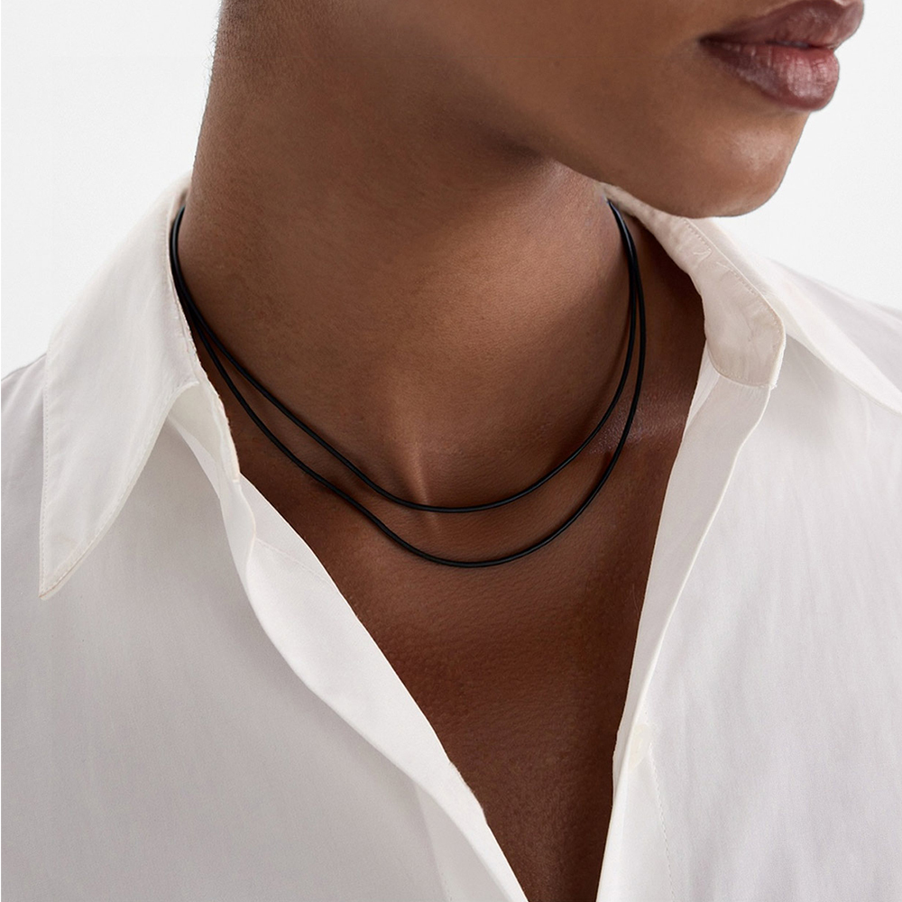 1.5mm Braided Leather Chain Necklace for Men - Mens Holiday's Gift