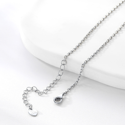1.5mm Dainty 925 Sterling Silver Rolo Chain Necklace, Silver-03