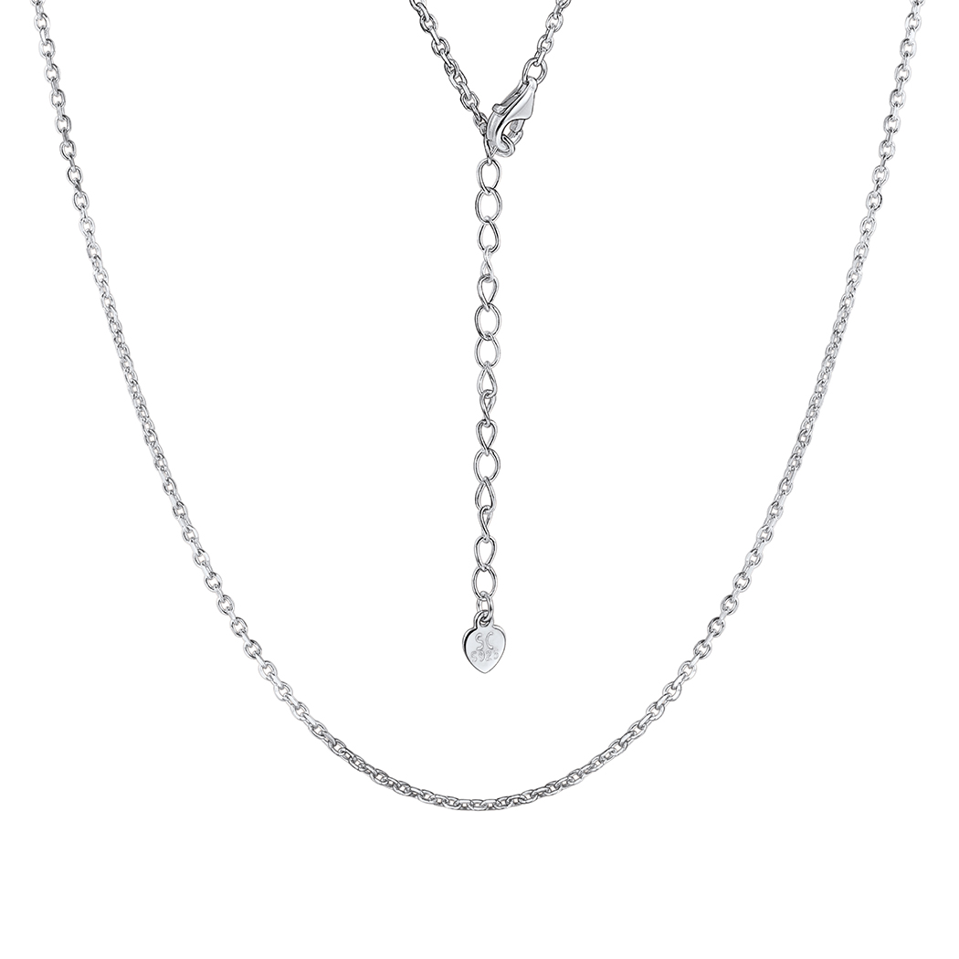 1.5mm Dainty 925 Sterling Silver Rolo Chain Necklace