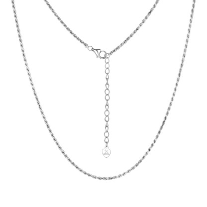1.6mm Dainty 925 Sterling Silver Twisted Chain Necklace