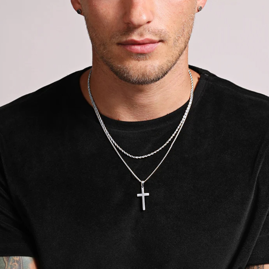 1.6mm Dainty 925 Sterling Silver Twisted Rope Chain Necklace for Men - Men Holiday's Gift-01