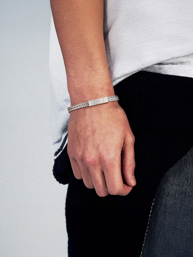 6mm Steel Franco Chain Bracelet for Dad