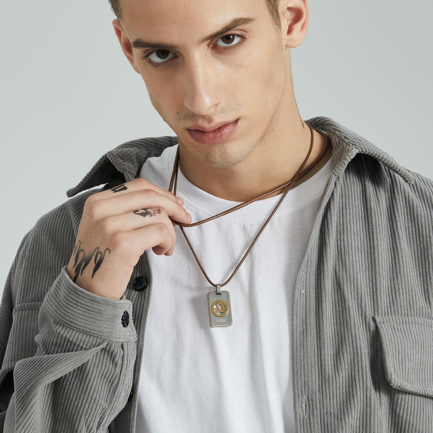 2mm Braided Leather Necklace Cord Brown 20"