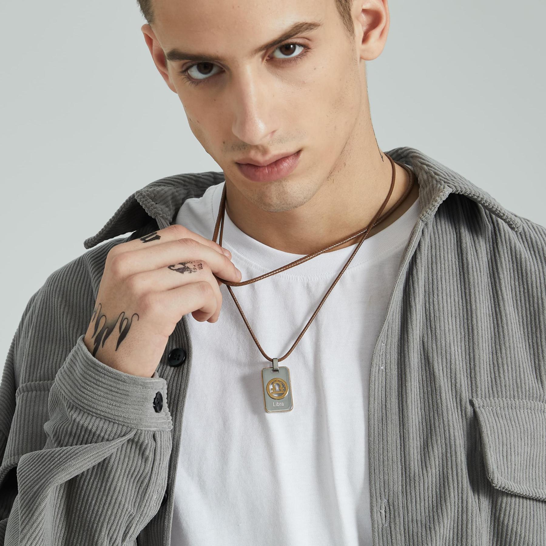 2mm Braided Leather Necklace Cord Brown 20"