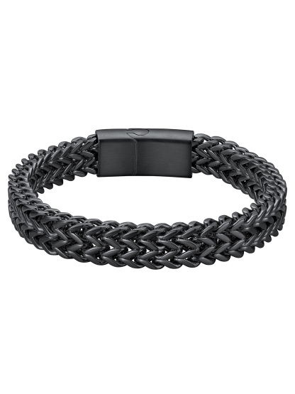 6-10mm Stainless Steel Magnetic Clasp Bracelet for Men