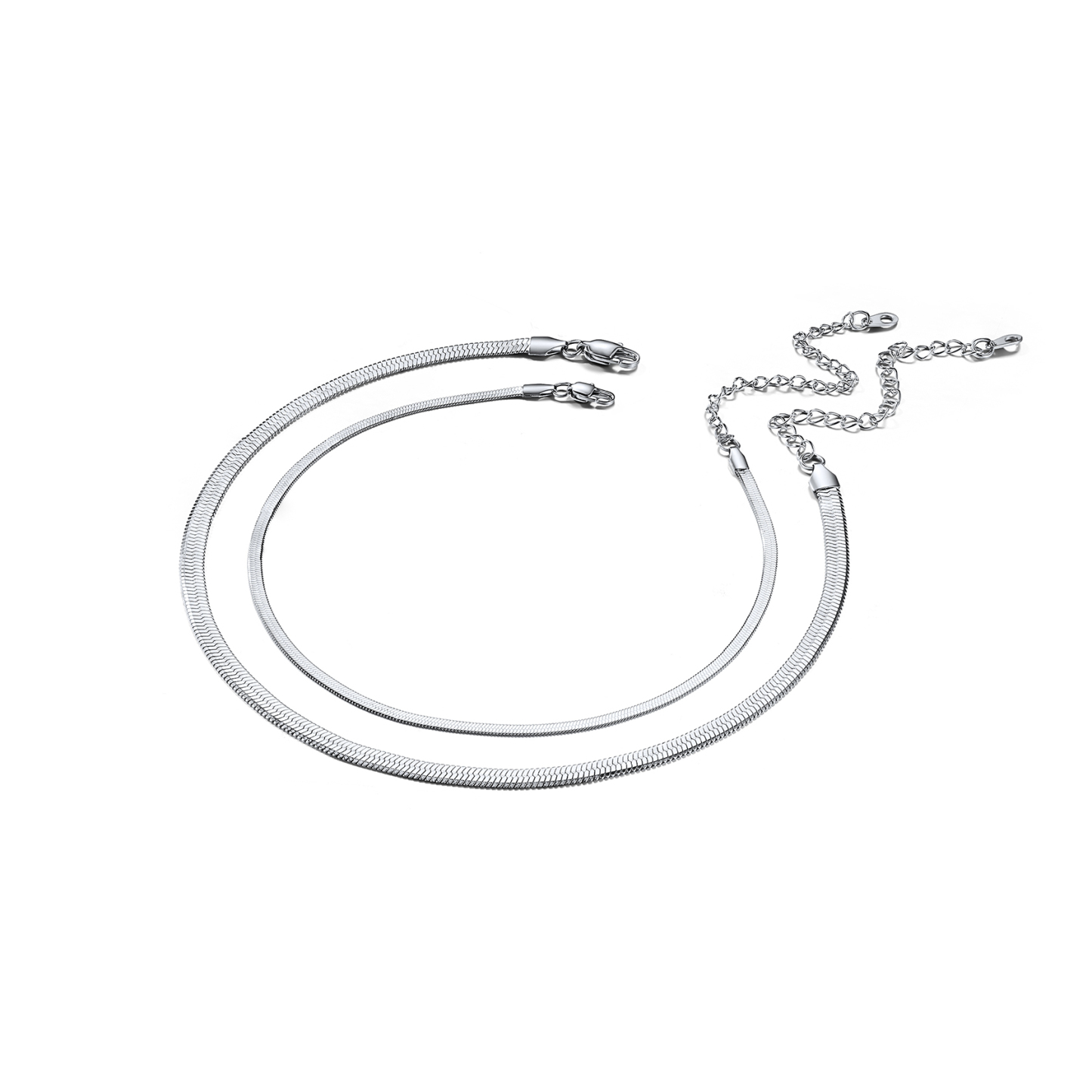 Simple Flat Snake Chain Choker