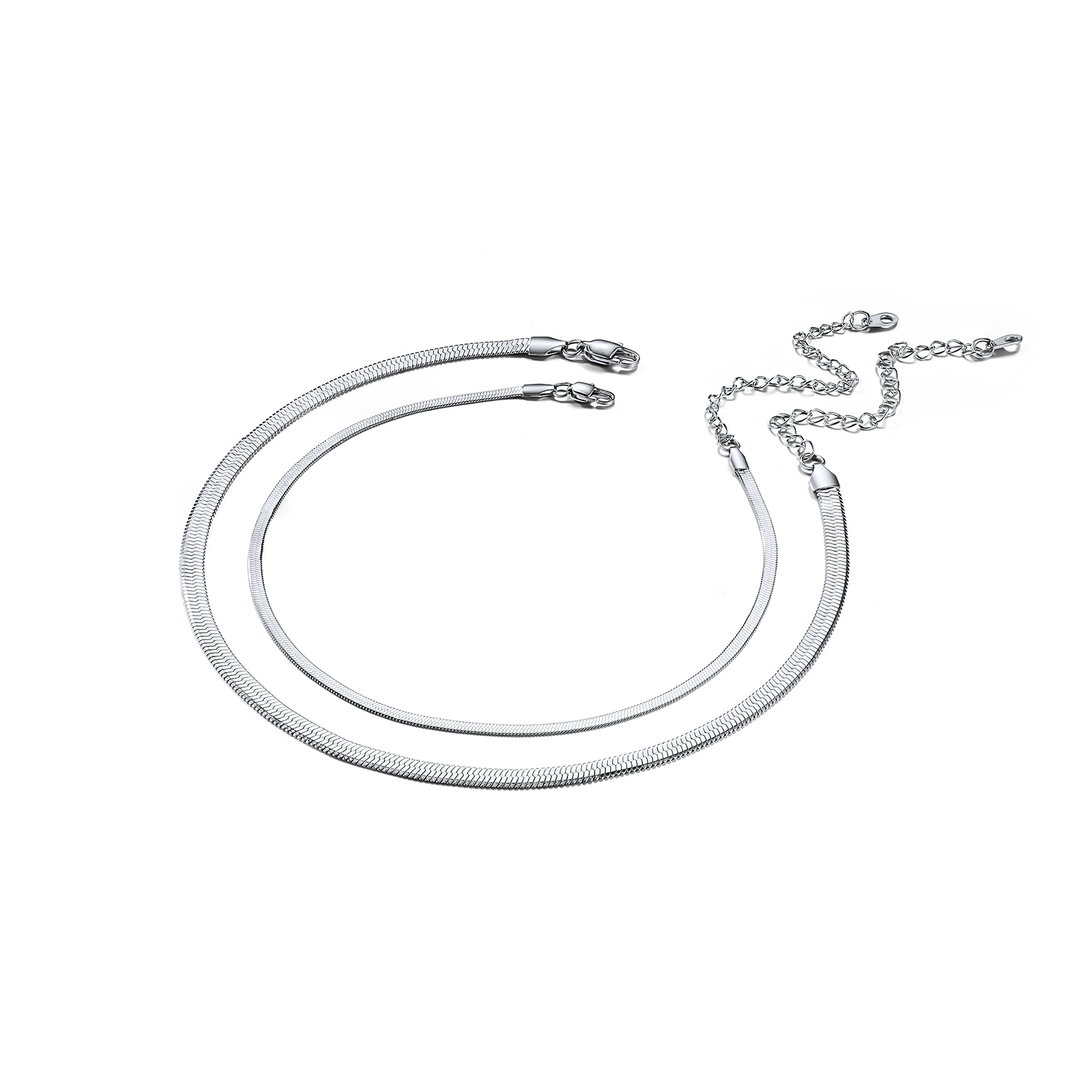 Simple Flat Snake Chain Choker