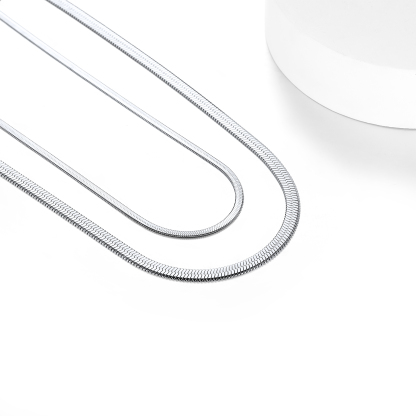 Simple Flat Snake Chain Choker