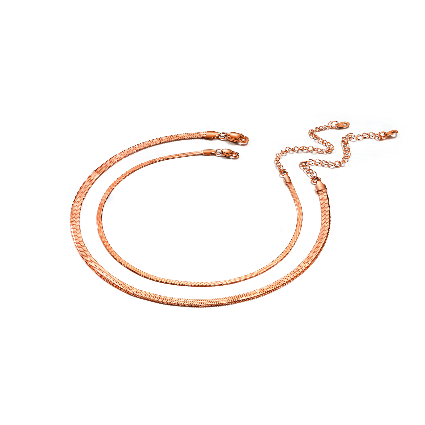 Simple Flat Snake Chain Choker