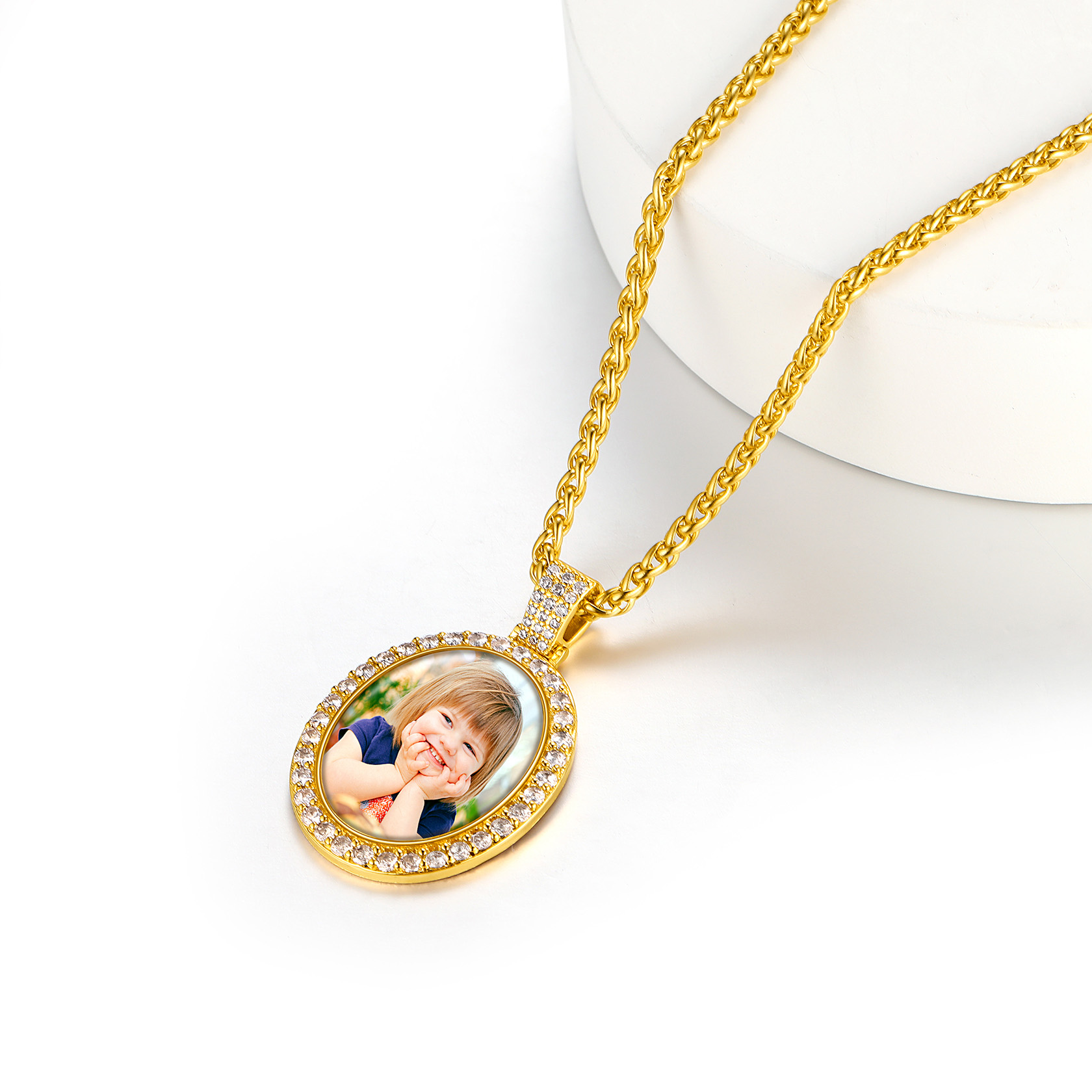 Iced Out Photo Necklace