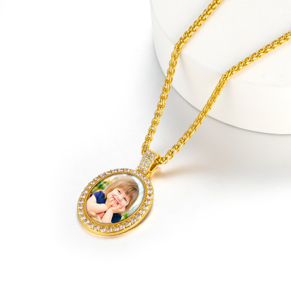 Iced Out Photo Necklace