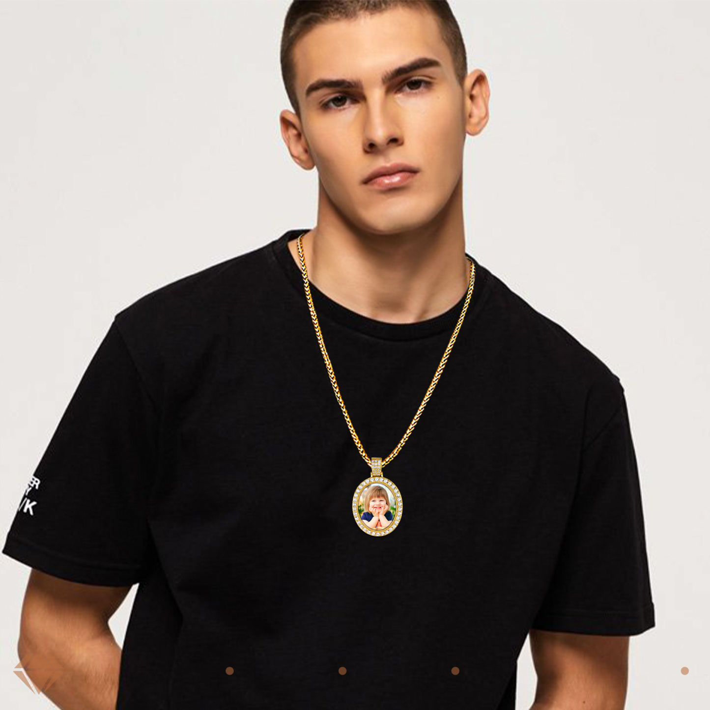 Iced Out Photo Necklace