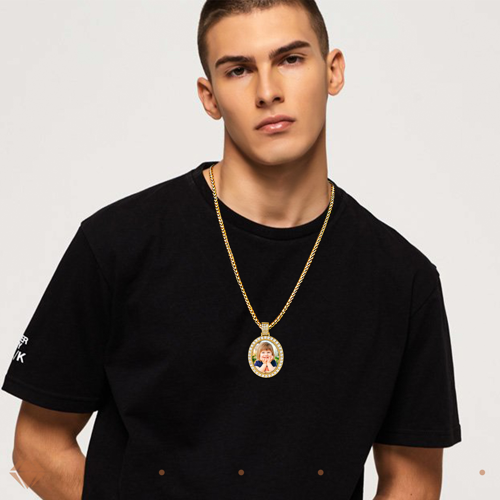 Iced Out Photo Necklace