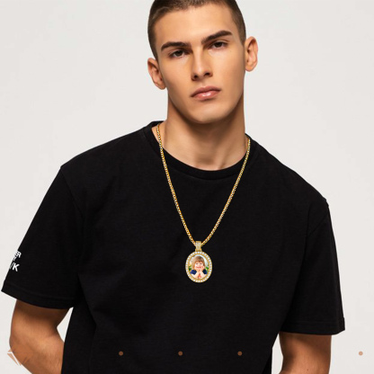 Iced Out Photo Necklace