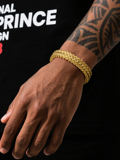 Close-Up of Gold Chain on Wrist