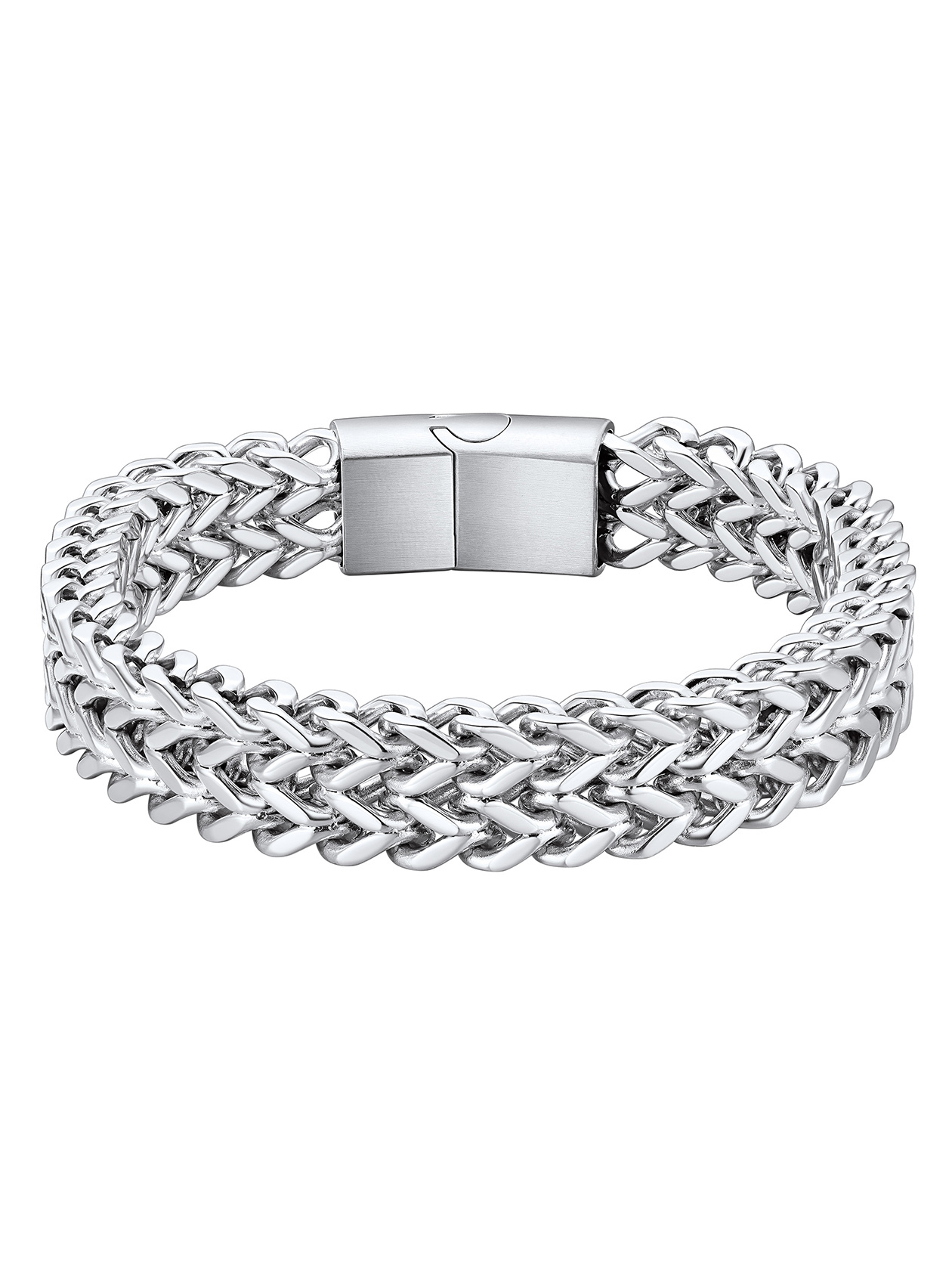 6-10mm Stainless Steel Magnetic Clasp Bracelet for Men