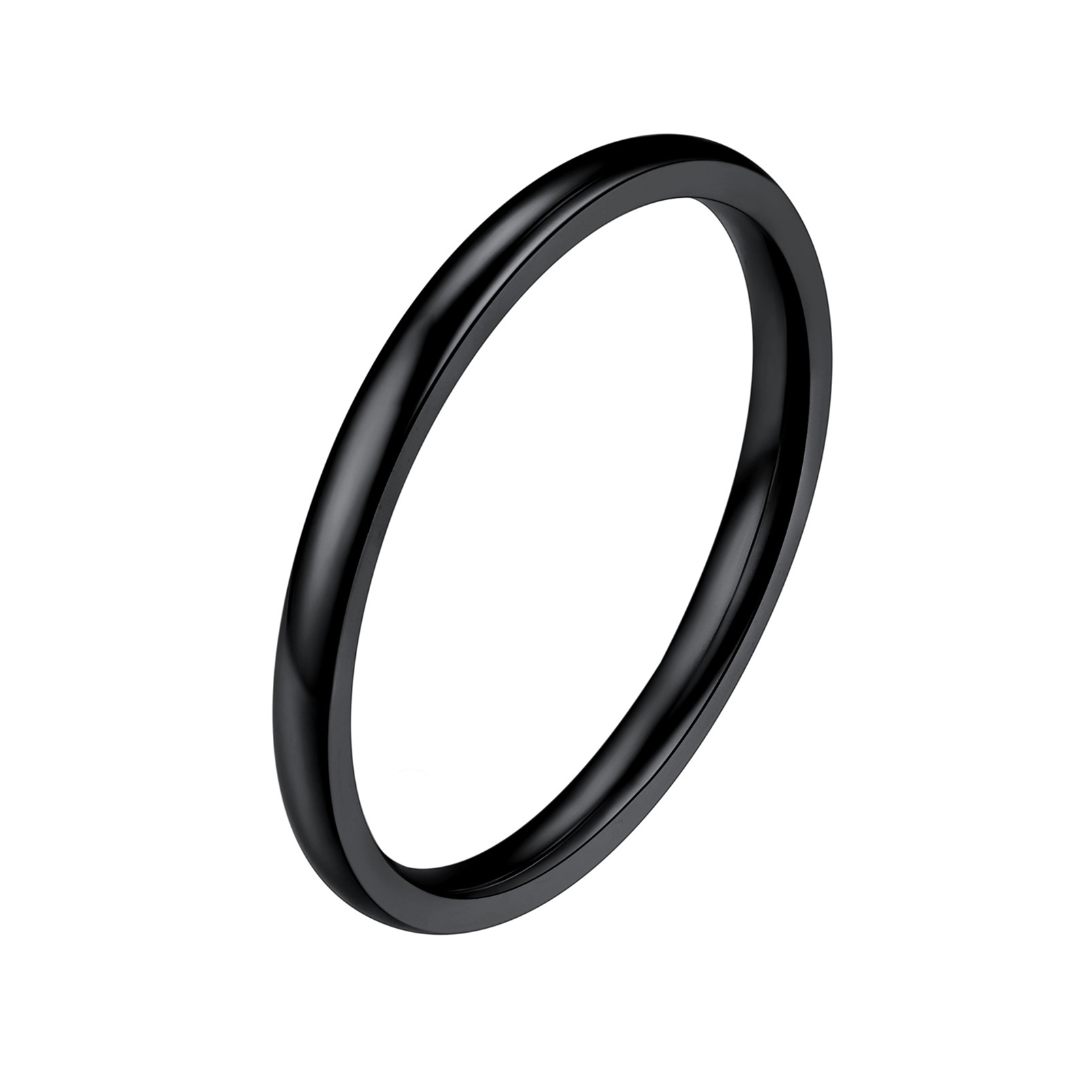 2mm-8mm Polished Stainless Steel Ring For Men Women
