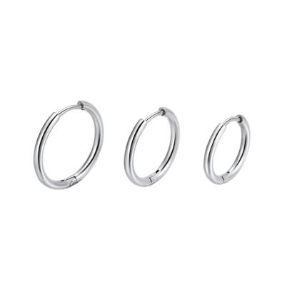3 Pairs Nickel Free Huggie Hoop Earrings