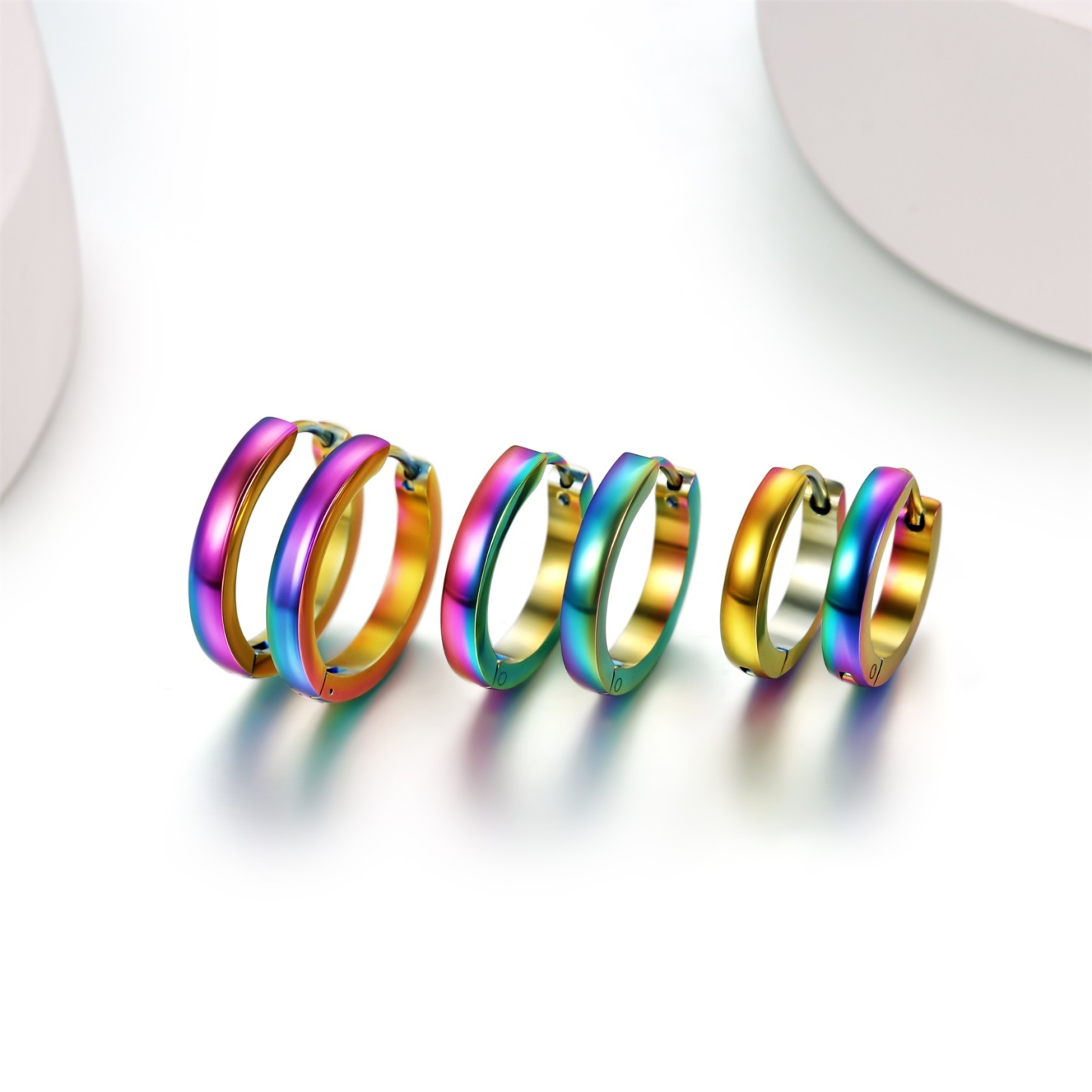 Flat Square Wire Hoop Earrings