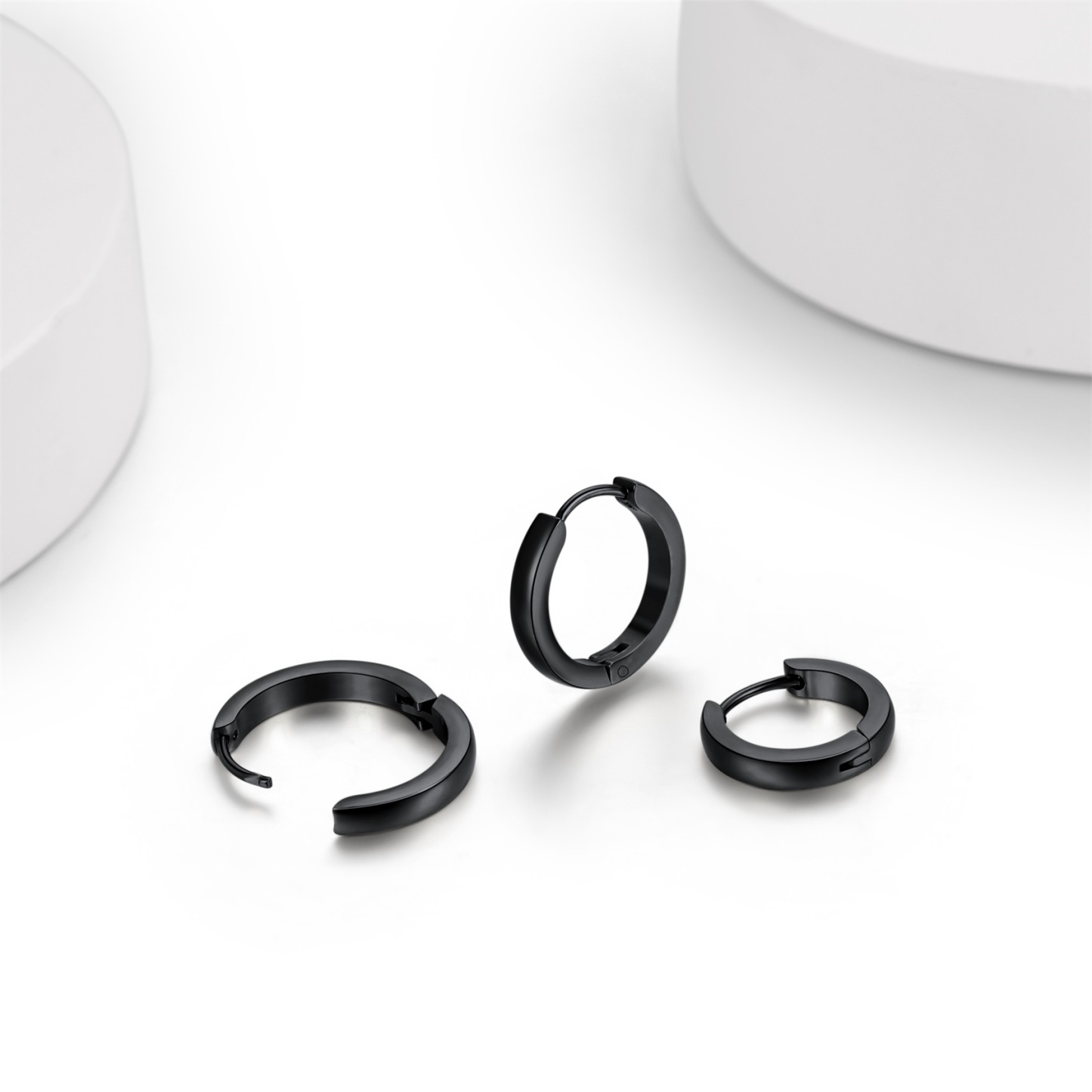 Flat Square Wire Hoop Earrings