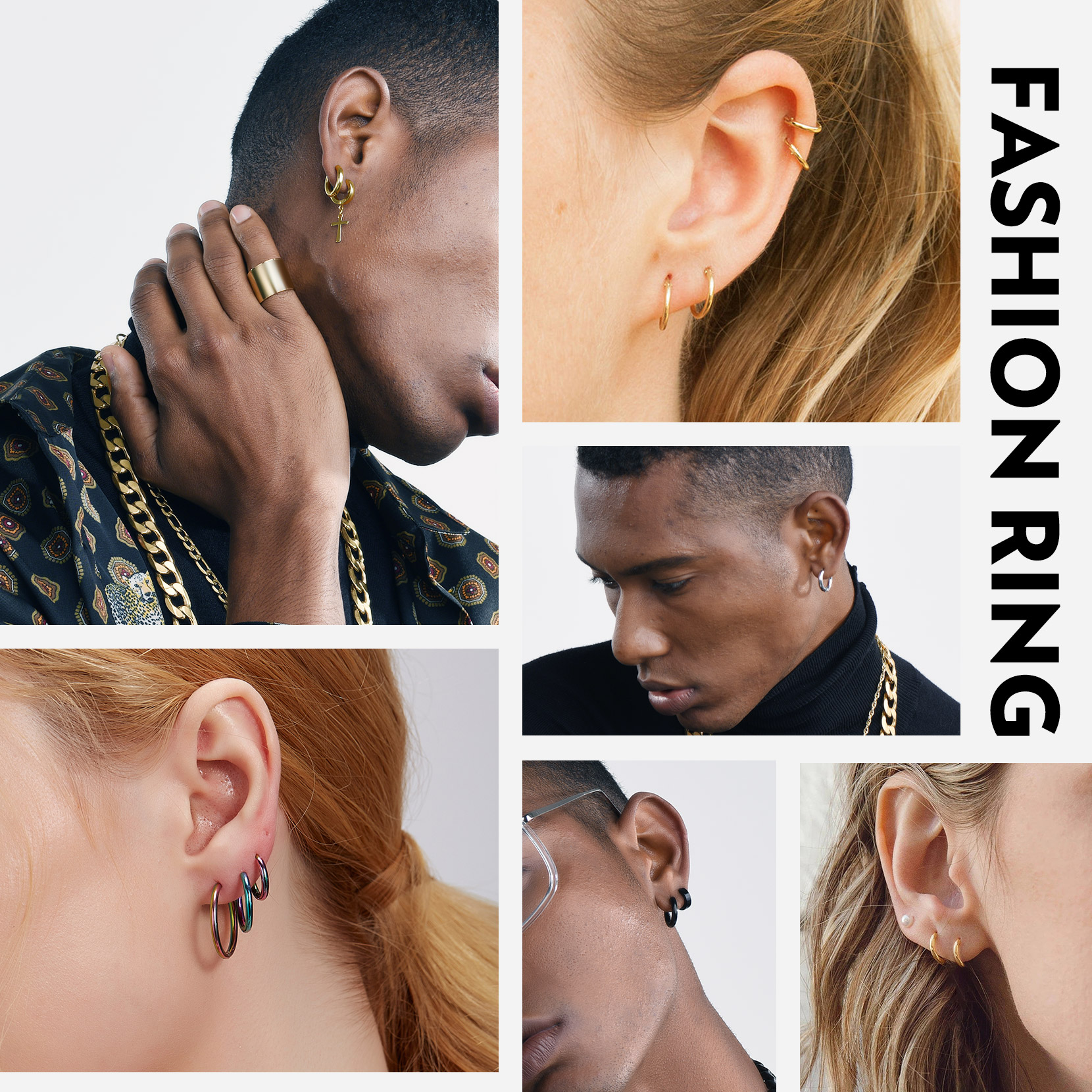 Small Huggie Hoop Earrings for Men Women