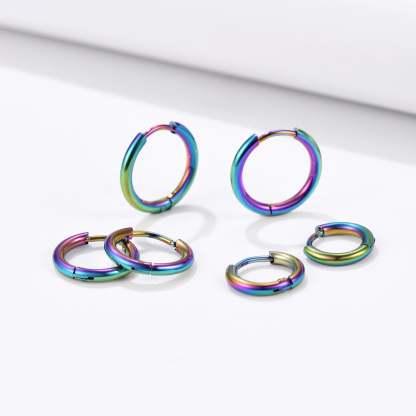 Small Huggie Hoop Earrings for Men Women