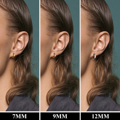 3Pcs Classic Huggie Hoop Earrings Set  for Men Women