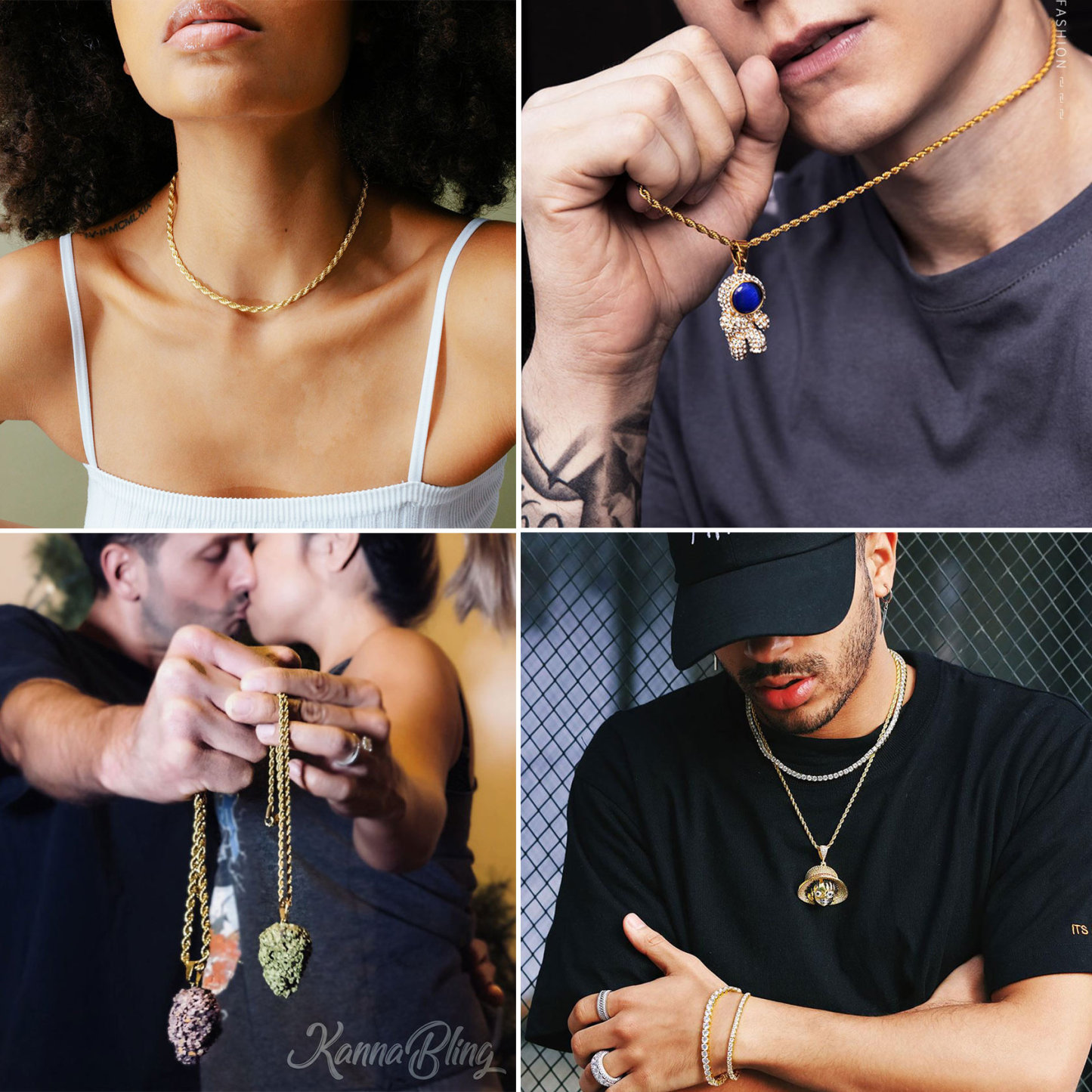 3mm 6mm Twisted Rope Link Chain Necklace for Men Women