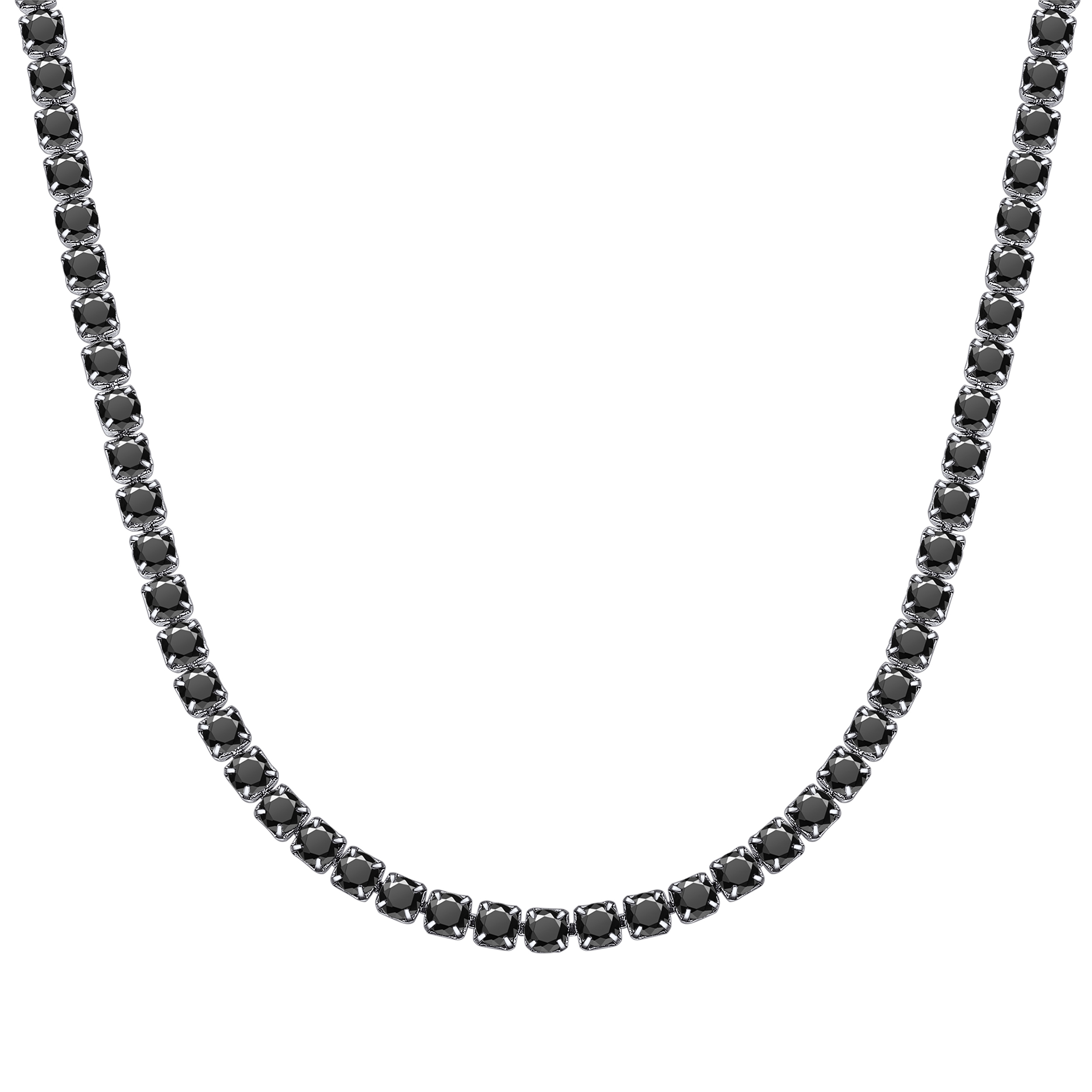 3mm Black Cubic Zirconia Tennis Chain Necklace