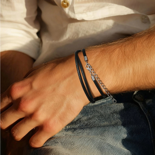 1.5/2/3mm Braided Leather Chain Necklace for Men Women