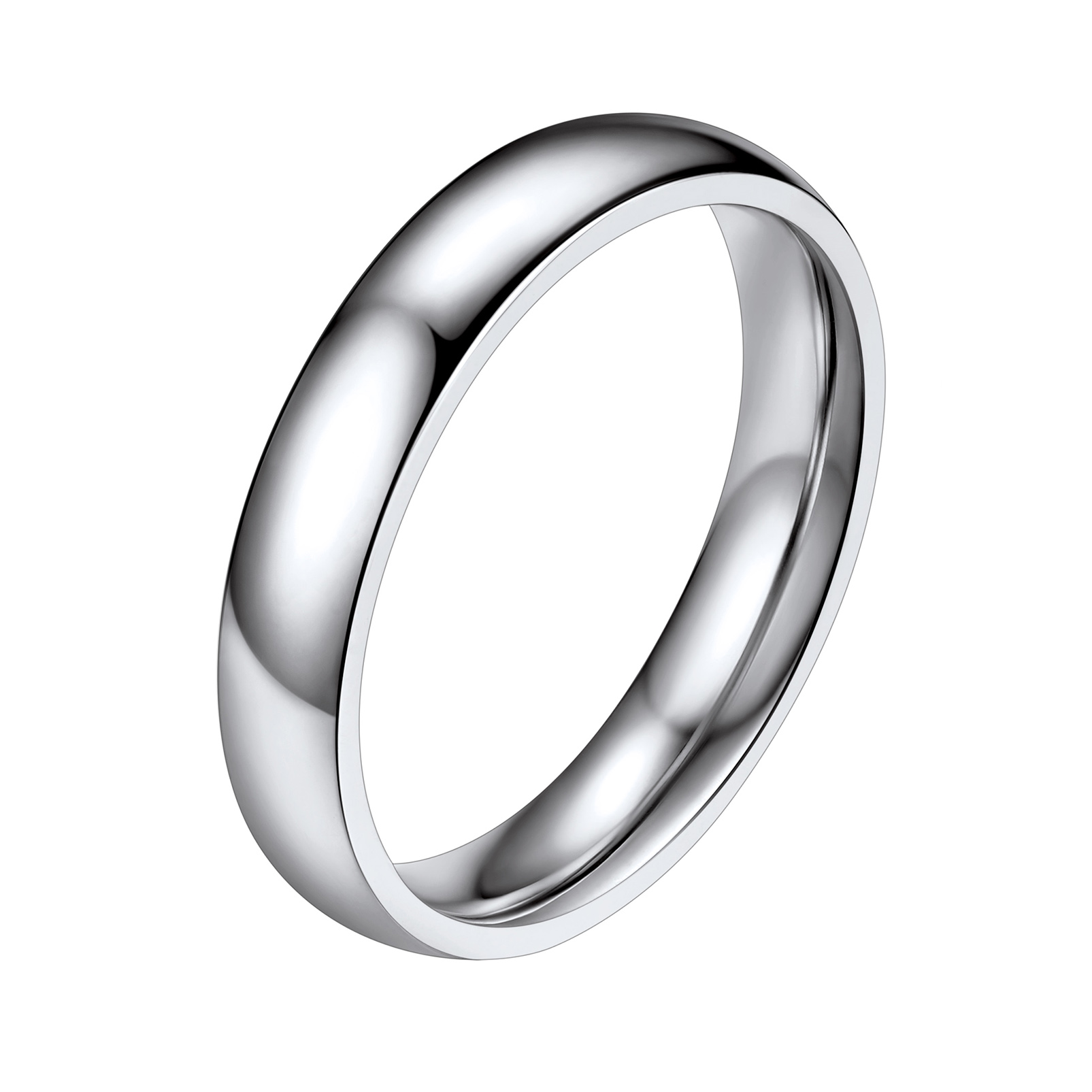 2mm-8mm Polished Stainless Steel Ring For Men Women
