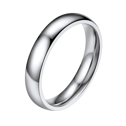 2mm-8mm Polished Stainless Steel Ring For Men Women
