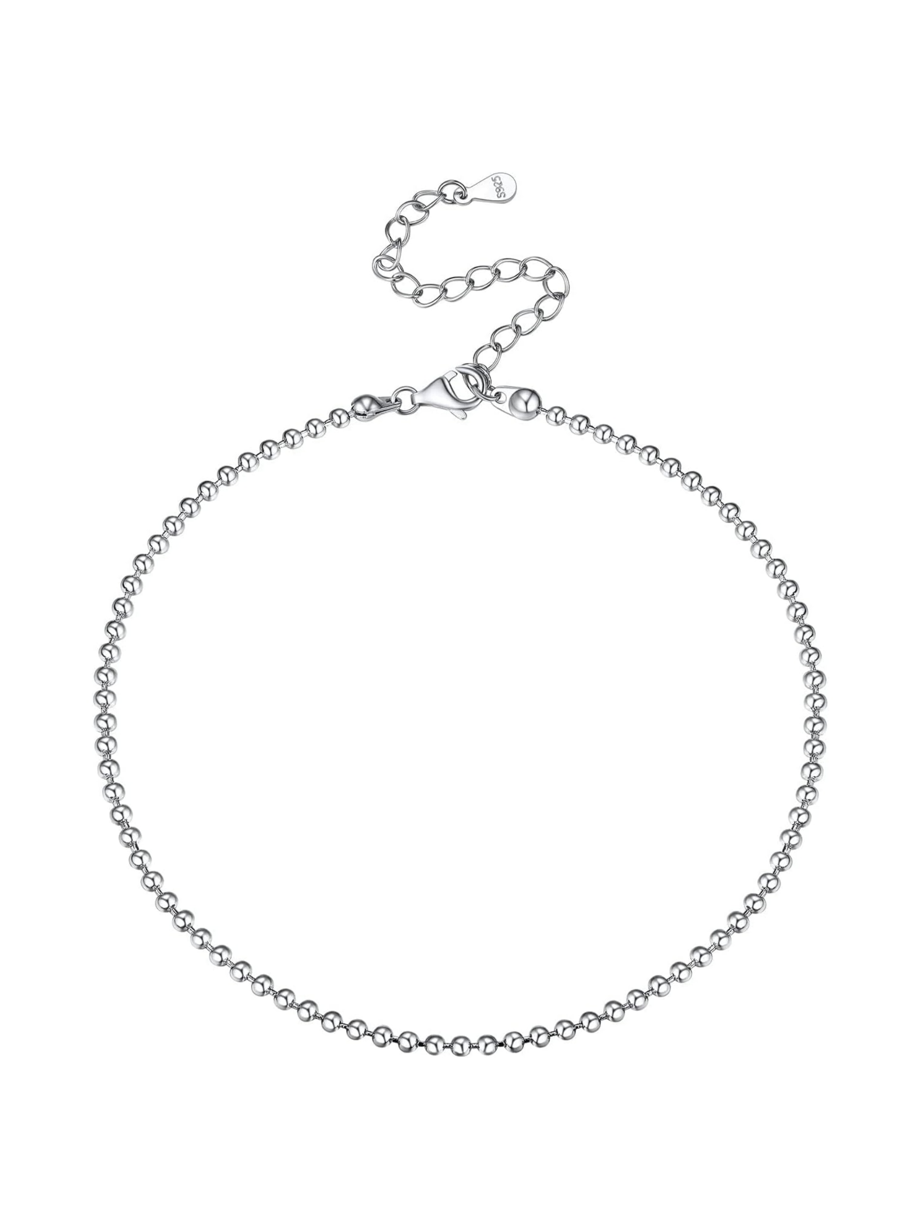 Round Bead Chain Anklets