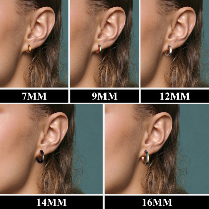 Classic Stainless Steel Hoop Earrings for Men