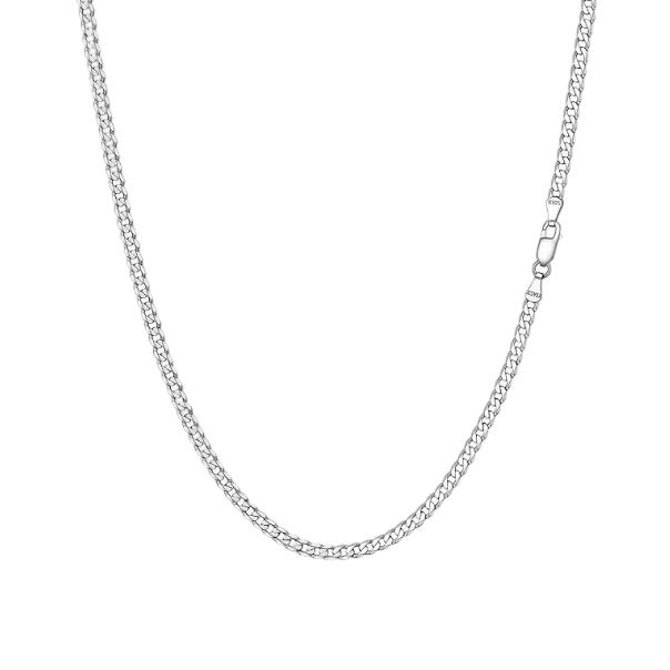 3mm 925 Sterling Silver Cuban Chain