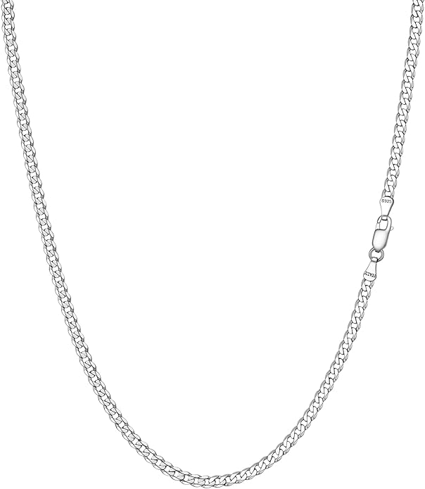 925 Sterling Silver Cuban Chain