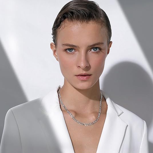 Sterling Silver Figaro Necklace