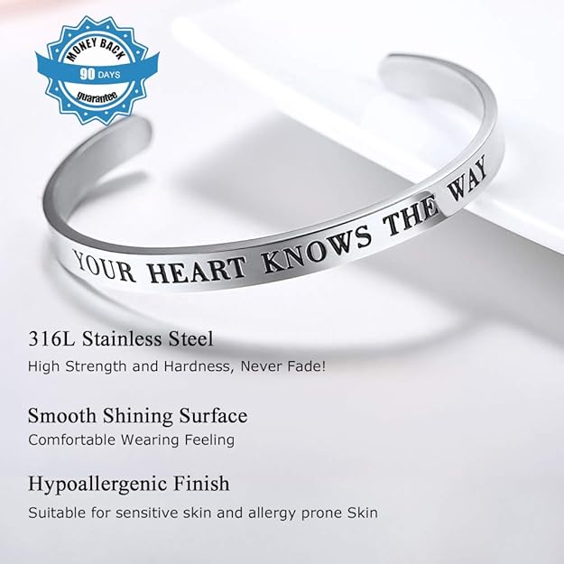 stainless steel cuff bracelet material view