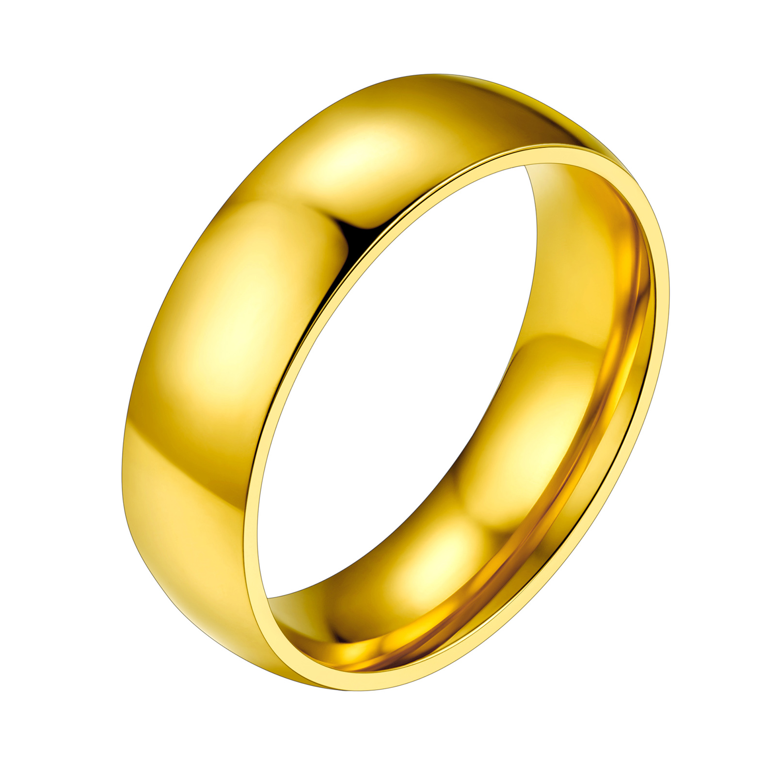 2-8mm Polished Stainless Steel Ring - Durable & hypoallergenic Gift