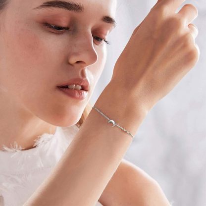 Moon Link Chain Bracelet