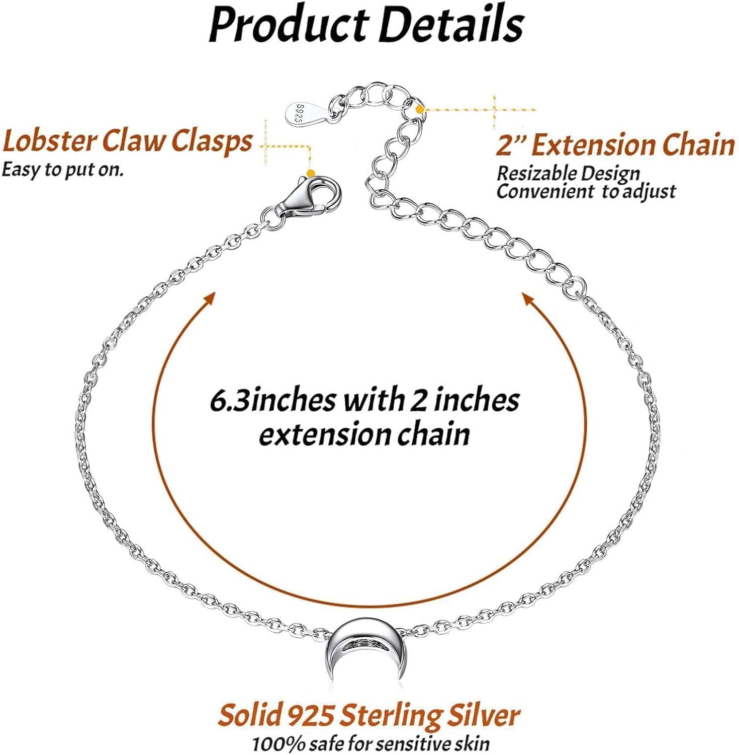 Moon Link Chain Bracelet