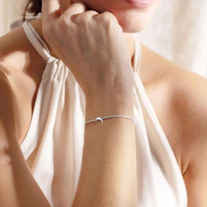 Moon Link Chain Bracelet