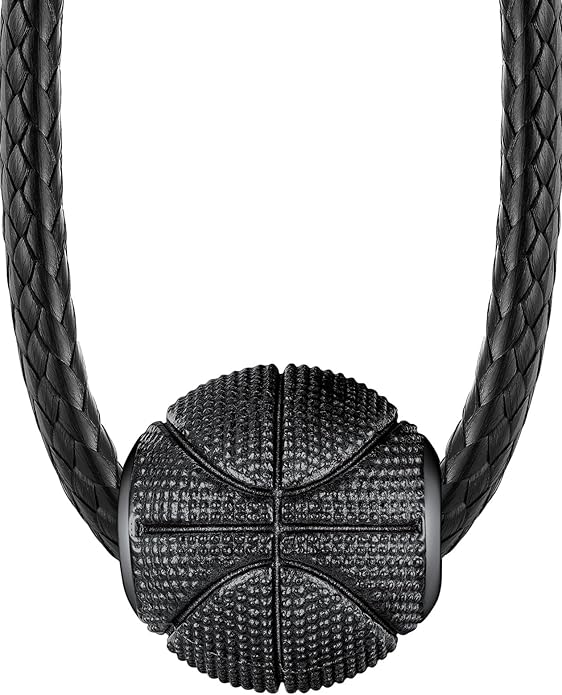 Stainless Steel Basketball Necklace